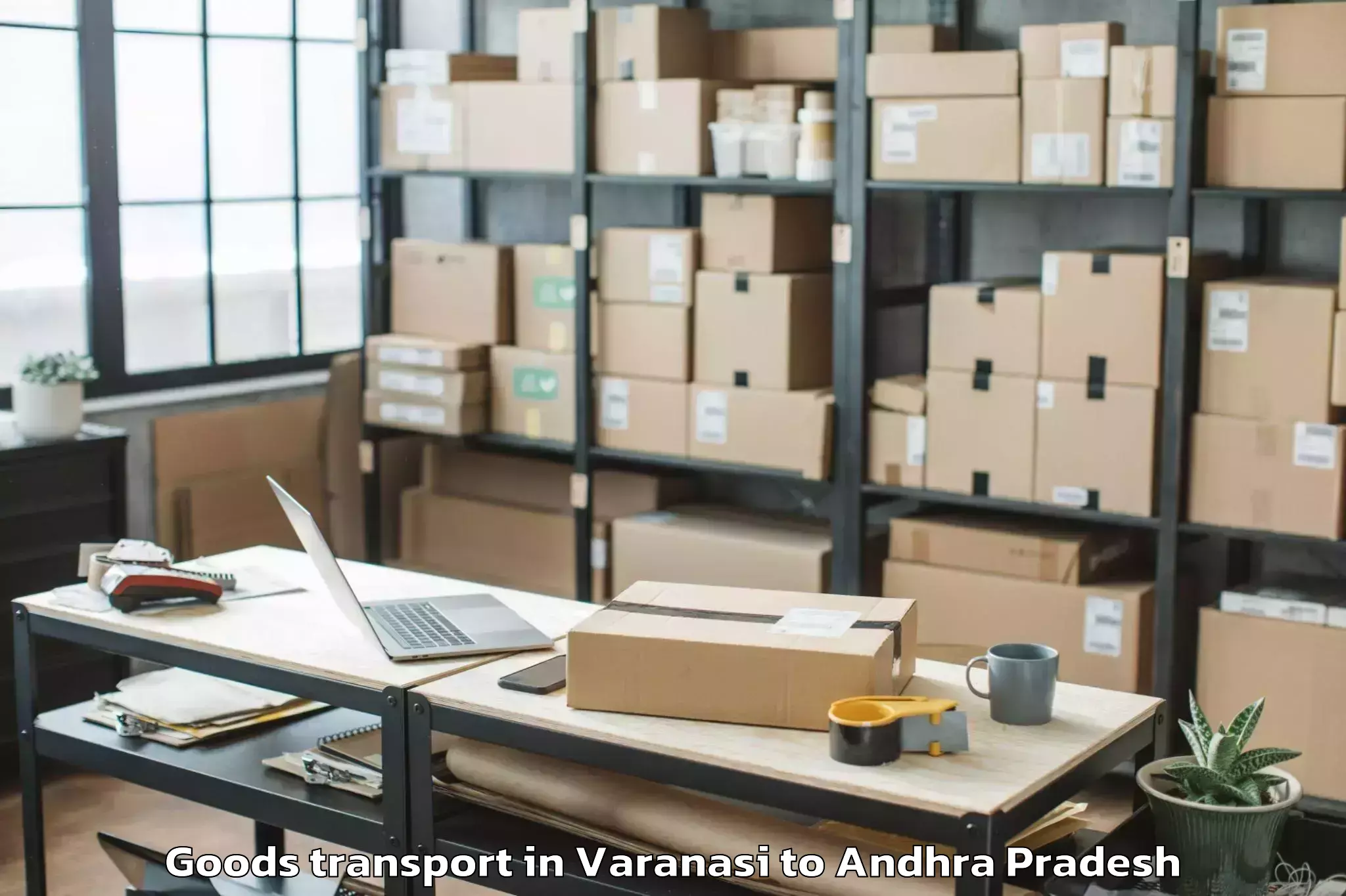 Expert Varanasi to P Gannavaram Goods Transport